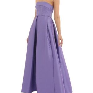 Lucy In The Sky Kerran Strapless Corset Maxi Dress in Purple